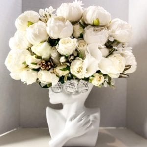 Bespoke White Floral Arrangement - Image 4