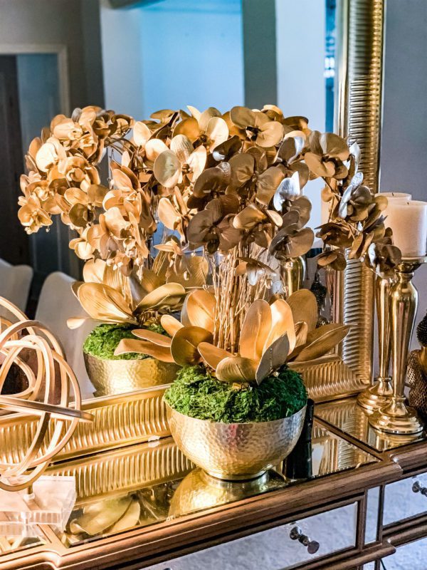 Gold Orchid Arrangement